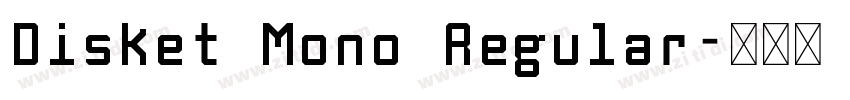 Disket Mono Regular字体转换